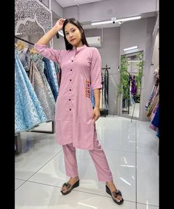 Venta al por mayor vestido cosido indio Eid Maria algodón impreso Formal Maxi hermoso estilo árabe Boutique colección - Product Image 3