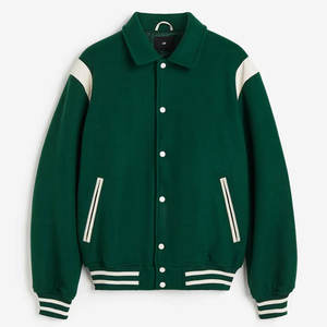 Chaqueta de Lana de Manga Larga para Hombre, Estilo Letterman, Invierno 2026, Diseño Moderno, Talla Regular, Chaqueta de Béisbol - Product Image 5