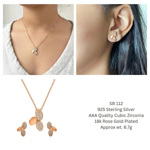 2024 mujer moda collar pendiente conjunto de joyería fina conjuntos de joyería 925 plata esterlina peso ligero regalo colgante conjunto de tres piezas - Product Image 2