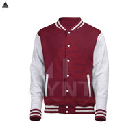 Vestes de baseball en molleton d'hiver personnalisées à la mode, style cool, vestes de baseball en cuir pour homme, vente chaude