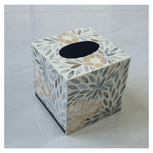 Caja de pañuelos de madera con incrustaciones de nácar, artesanal, para decoración de lujo del hogar, Vietnam - Product Image 2