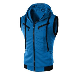 Customized Sleeveless Hoodies Blank Sleeveless <b>Gym</b> <b>Hoodie</b> Oversized High Quality Hoodies Factory - Product Image 1