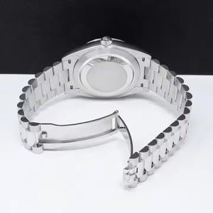 Customizable Stainless Steel Glass Moissanite Diamond Iced Wrist Analog <b>Watch</b> VVS Clarity Quartz Movement Sport/Fashion Jewelry - Product Image 5