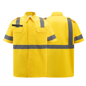 Uniformes de Trabajo de Alta Visibilidad Personalizados para Hombre, Traje Protector de Manga Corta para Taller y Garaje - Product Image 2