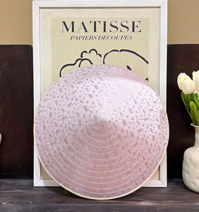 Sombrero en feuille de palmier naturel du Vietnam, fabriqué à partir de fibres végétales, rayé, décontracté, pour la décoration et l'affichage de tenues culturelles - Product Image 2