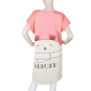 Camiseta larga de noche para mujer - Rosa oscuro - Product Image 3