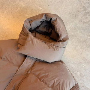 แจ็กเก็ตแบบขนเป็ดสำหรับผู้หญิง, แจ็คเก็ตขนเป็ดบางๆมีปกคอตั้งกลางแจ้งฤดูหนาว - Product Image 6