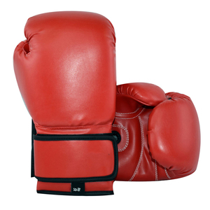 Leather <b>Fabric</b> Sparring Training Boxing Gloves Best Manufacture Adjustable <b>Strips</b> Leather Boxing Gloves - Product Image 2