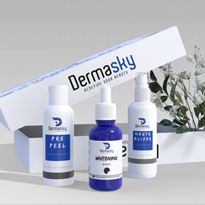 Dermasky ของแท้ชุดลอกผิวให้ขาวขึ้นสารเคมีสำหรับผิวทุกสภาพผิวหลักกรดโคจิกใบหน้า - Product Image 1