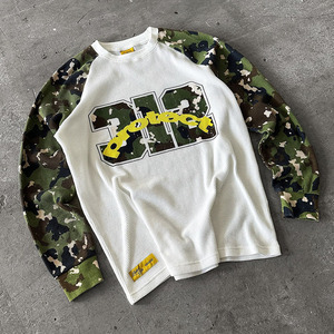 Custom Waffle Knit Long Sleeve Thermal Long Sleeve <strong>Shirt</strong> for Men <strong>Camouflage</strong> High Quality 100% Cotton Waffle <strong>Shirts</strong> Heavyweight - Product Image 1