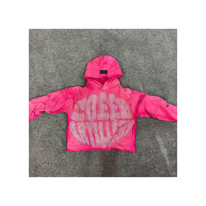 Sweats à capuche avec logo personnalisé en coton coréen pour hommes Sweats à capuche avec fermeture éclair de haute qualité avec perçage à chaud pour hommes à la mode - Product Image 2