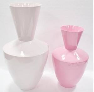 Juego de 2 jarrones de metal decorativos para el hogar, candelabros de diferentes formas, linternas y tarros de velas - Product Image 5