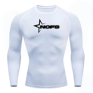 Camiseta de gimnasio de compresión de calidad superior para hombre, camiseta de entrenamiento físico transpirable de secado rápido, ropa deportiva al por mayor - Product Image 5