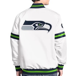 Vente en gros de veste universitaire en satin mélangé à la mode unisexe rétro look sportif pour hommes et femmes - Product Image 6