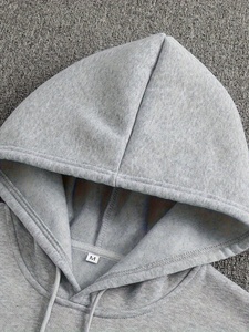 Vêtements pour hommes, sweat à capuche surdimensionné personnalisé avec logo imprimé, tissu en molleton épais 460-650 g/m², sweat à capuche décontracté en coton molletonné - Product Image 4