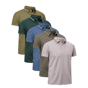 100% algodón personalizado para hombre para camisas bordado Logo verano suave camiseta de alta calidad transpirable antiarrugas secado rápido Casual - Product Image 1