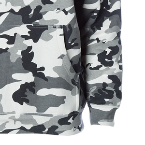 Sweat à capuche de sport en polaire Tech personnalisé pour hommes, col imprimé camouflage, tricoté en polyester/coton, style formel pour le printemps - Product Image 5