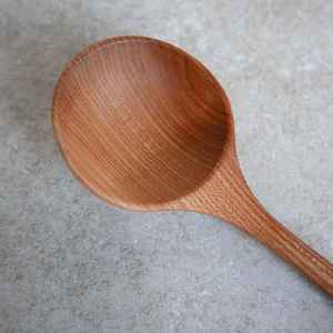 Cuillères et fourchettes de service à salade en bois faites à la main ensemble ustensiles de cuisine 110mm cadeau parfait cuillère fourchette - Product Image 3