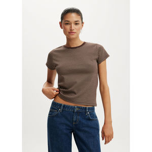 Vêtements rayés en jersey de coton uni 100 % coton pour hommes, collection 2026, vente chaude, personnalisables, pas chers, coupe oversize décontractée, épaules tombantes - Product Image 1