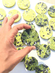 Best Selling Feng Shui Carved <b>Crystal</b> Agate Coaster Lizardite Slab Gemstone Home Decor Love Semi-Precious Stone Craft - Product Image 2