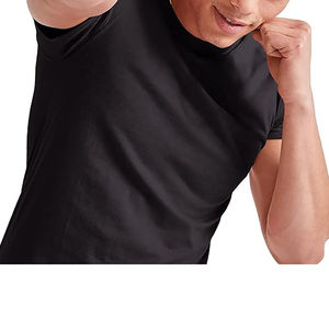 Nueva Camiseta de manga corta para hombre de calidad premium personalizada en blanco 100% algodón de talla grande ropa de calle de moda con patrón sólido - Product Image 5