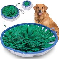 Tapis de Sniffing pour Chiens en Gros avec Cordon de Serrage Réglable, Jouet Puzzle Distributeur Lent, Stimule le Sens Olfactif, Recherche de Friandises, Entraînement Intérieur