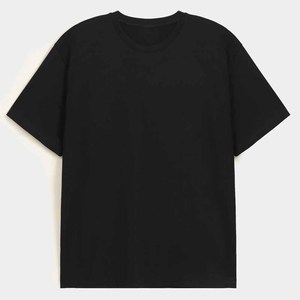 Venta al por mayor de gran tamaño 100% algodón hombres camiseta 180GSM poliéster de peso pesado con gran tamaño 100% patrón sólido - Product Image 4