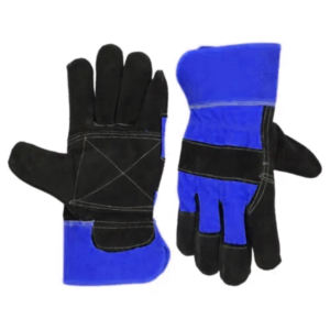 Guantes de seguridad de aparejo canadiense de alta calidad, forro de algodón de cuero dividido de piel de vaca, guantes de trabajo reforzados con protección de manos industriales - Product Image 6