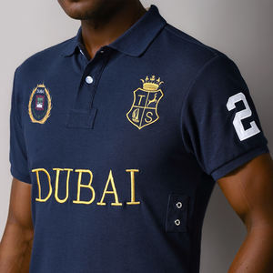 Polo de golf en polyester de qualité supérieure polo brodé polos pour hommes logo personnalisé - Product Image 2