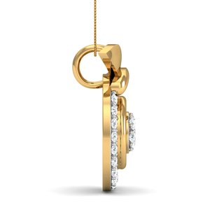 Collar de Latón con Colgante de Rueda Geométrica para Mujer, Chapado en Oro de 18k, Diseño Floral - Product Image 2