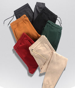 Pantalones Deportivos de Felpa Francesa para Hombre, de Pierna Ancha y Recta, Gruesos y Sencillos para Invierno, con Logotipo Personalizado del Fabricante - Product Image 3