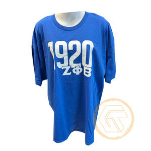 เสื้อยืดผู้หญิง Zeta Phi Beta แบบขายส่ง GREEK TREASURES  เสื้อผ้าชมรม  สวมใส่สบาย คุณภาพสูง ระบายอากาศได้ดี ผ้าฝ้าย 100% - Product Image 2