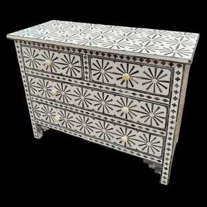 Table console incrustée d'os pour meubles de salon Design moderne 2025 Home - Product Image 1