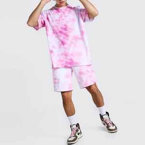 Conjunto informal de ropa para correr para hombre, camiseta de manga corta grande de verano para hombre, conjunto de dos piezas, ropa de playa de manga corta, traje para correr - Product Image 4