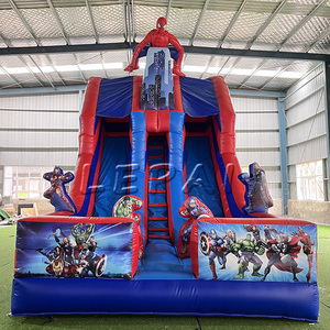 Toboggan gonflable commercial Spider Man Jeux de plein air Hupfburg les plus populaires Dmuchaniec pour les locations de fêtes - Product Image 1