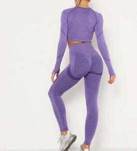Active 100% Coton Femmes Yoga Survêtement Confortable Deux Pièces Tenue Avec Tissu Respirant Pour Gym Pilates Jogging Voyage - Product Image 6