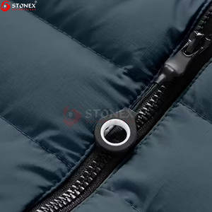 Factory Price Customized Hooded Casual Zipper Puffer <b>Jacket</b> for Men Solid Color Winter <b>Waterproof</b> Bubble <b>Padded</b> - Product Image 5