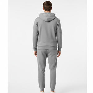 Survêtement deux pièces pour hommes, fournisseur d'usine OEM, vente en gros sur mesure, tenue de gym élégante, ensemble de jogging, vêtements d'entraînement décontractés à la mode - Product Image 5