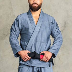 Kimono de Jiu-Jitsu Brésilien (BJJ) pour Hommes, Gris Foncé, Personnalisé, Uniforme de Jiu-Jitsu Brésilien, Kimono 100% Coton, Tissage Perlé, Logo Personnalisé, Couleur Personnalisée, Hommes Femmes - Product Image 1