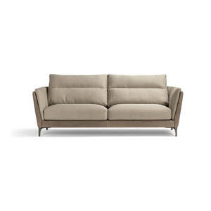Sofá Cuadrado de 2 Plazas 'Gran Comfort' de Bretagne Premium, Estilo Rústico y de Lujo Ligero, Tapizado y Extensible - Product Image 1