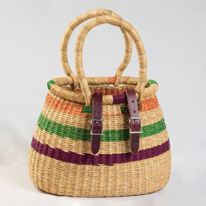 Panier en herbe de mer pour vélo, panier en herbe de mer naturelle pour guidon de vélo, accessoires essentiels pour vélo - Product Image 2