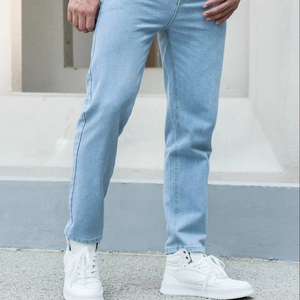 Pantalones vaqueros largos desteñidos para hombre Premium 100% algodón Hip Hop Vintage estilos de fiesta Gótica para Primavera Verano Otoño Invierno - Product Image 1