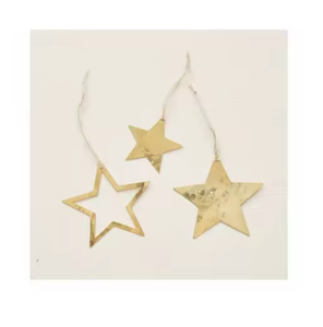 Fabriqué à la main en forme de coeur de Noël fini or ornements suspendus décoratifs décorations de fête léger et durable - Product Image 2