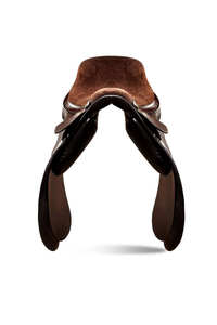 Selle de dressage pour cheval en cuir anglais américain occidental de qualité supérieure, durable, noire, personnalisable - Product Image 2
