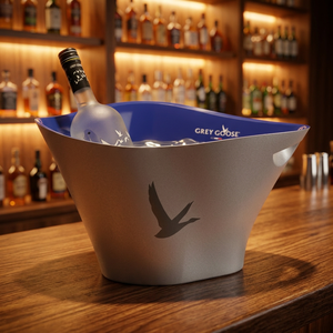 Illuminated Ice Bucket 2 <b>Bottles</b> Matte <b>with</b> <b>Led</b> <b>Lights</b> for Beach Club and Nightclub, Private Label, OEM Custom - Product Image 4