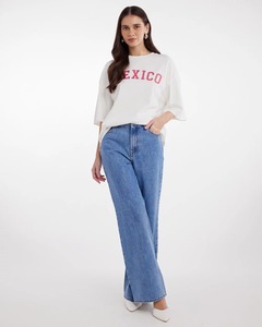 เสื้อยืดโอเวอร์ไซส์ลายกราฟิกเม็กซิโกสำหรับผู้หญิง - ระบายอากาศได้ดีในฤดูหนาว ผ้าฝ้าย 100% - คุณภาพพรีเมียม พอดีตัวสำหรับทุกโอกาส - Product Image 3