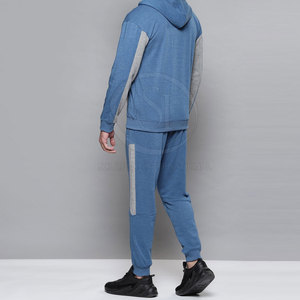 ชุดวอร์มลำลองผู้ชายแบบสองชิ้น สีพื้น ผ้าฝ้าย 100% ระบายอากาศได้ดี น้ำหนักเบา แห้งเร็ว สำหรับฤดูใบไม้ผลิ - Product Image 2