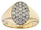 925 Sterling Silver Handmade Moissanite With Gold Plating Silver <b>Mens</b> Band <b>Ring</b> <b>for</b> Wedding Party Featuring Classic Diamond <b>Ring</b> - Product Image 4