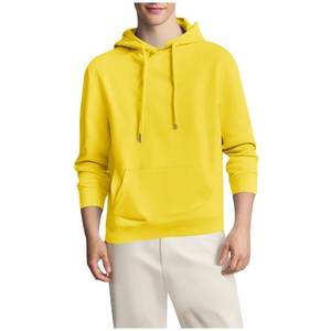 Sweat à capuche uni pour hommes Pull en molleton de coton doux avec poches Sweats à capuche tendance - Product Image 6