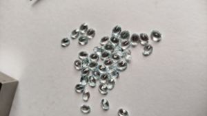 พลอยสีฟ้า6X4mm เหลี่ยมเพชรพลอยธรรมชาติทรงรีได้รับการรับรองจากผู้ขายอินเดีย - Product Image 5